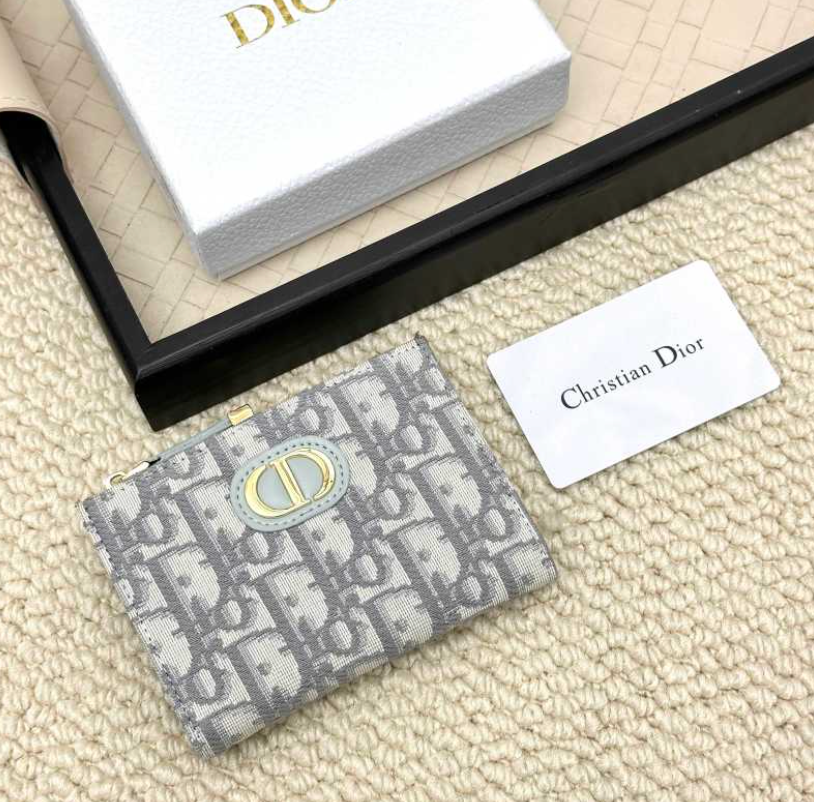 DIOR CARO DAHLIA RETRO COMPACT WALLET COLLECTION – FULL SET – 1:1 HIGH END