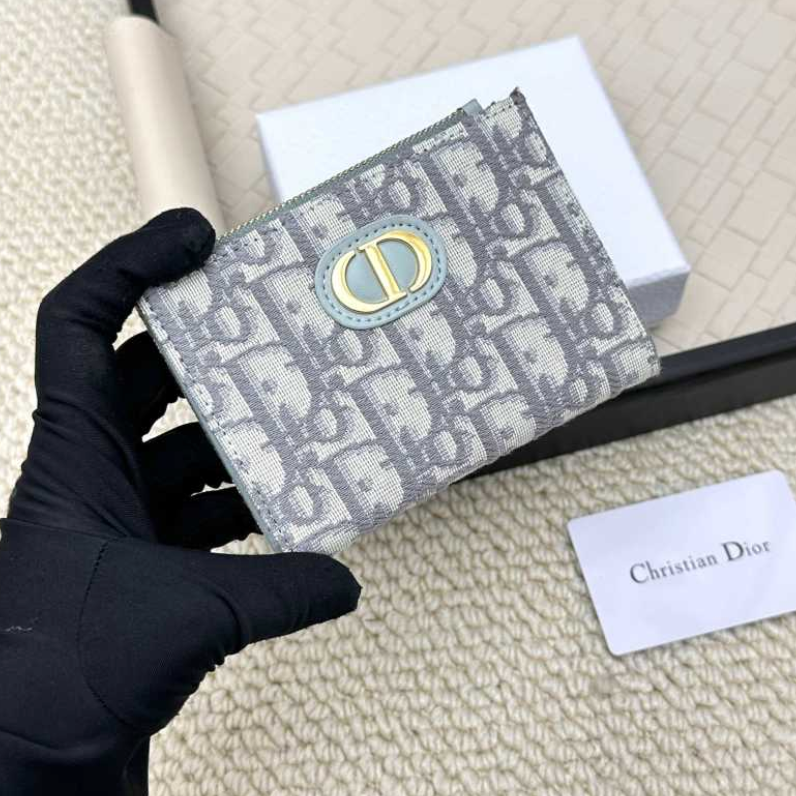 DIOR CARO DAHLIA RETRO COMPACT WALLET COLLECTION – FULL SET – 1:1 HIGH END