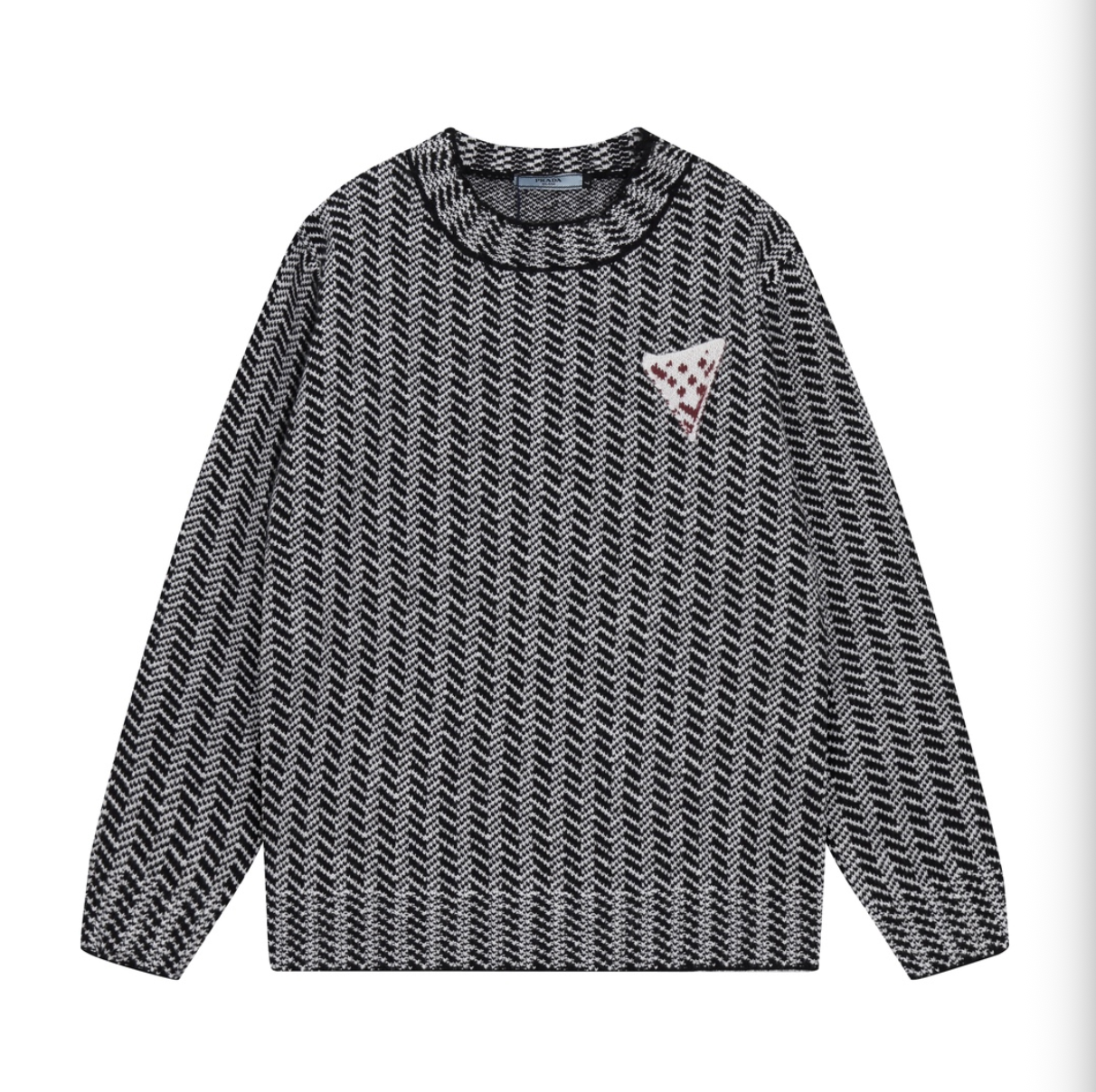 PRADA TRIANGLE LOGO KNIT SWEATER – MULTIPLE DESIGNS – 1:1 HIGH END