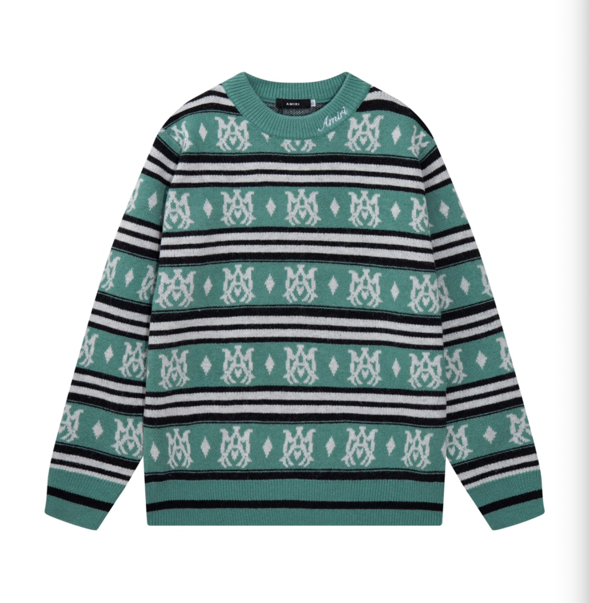 AMIRI LOGO JACQUARD KNIT SWEATER – MULTIPLE DESIGNS – 1:1 HIGH END