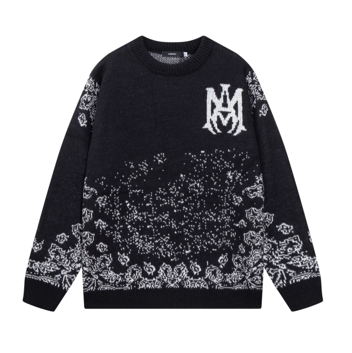 AMIRI LOGO JACQUARD KNIT SWEATER – MULTIPLE DESIGNS – 1:1 HIGH END
