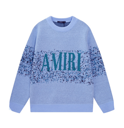 AMIRI LOGO JACQUARD KNIT SWEATER – MULTIPLE DESIGNS – 1:1 HIGH END