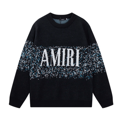 AMIRI LOGO JACQUARD KNIT SWEATER – MULTIPLE DESIGNS – 1:1 HIGH END