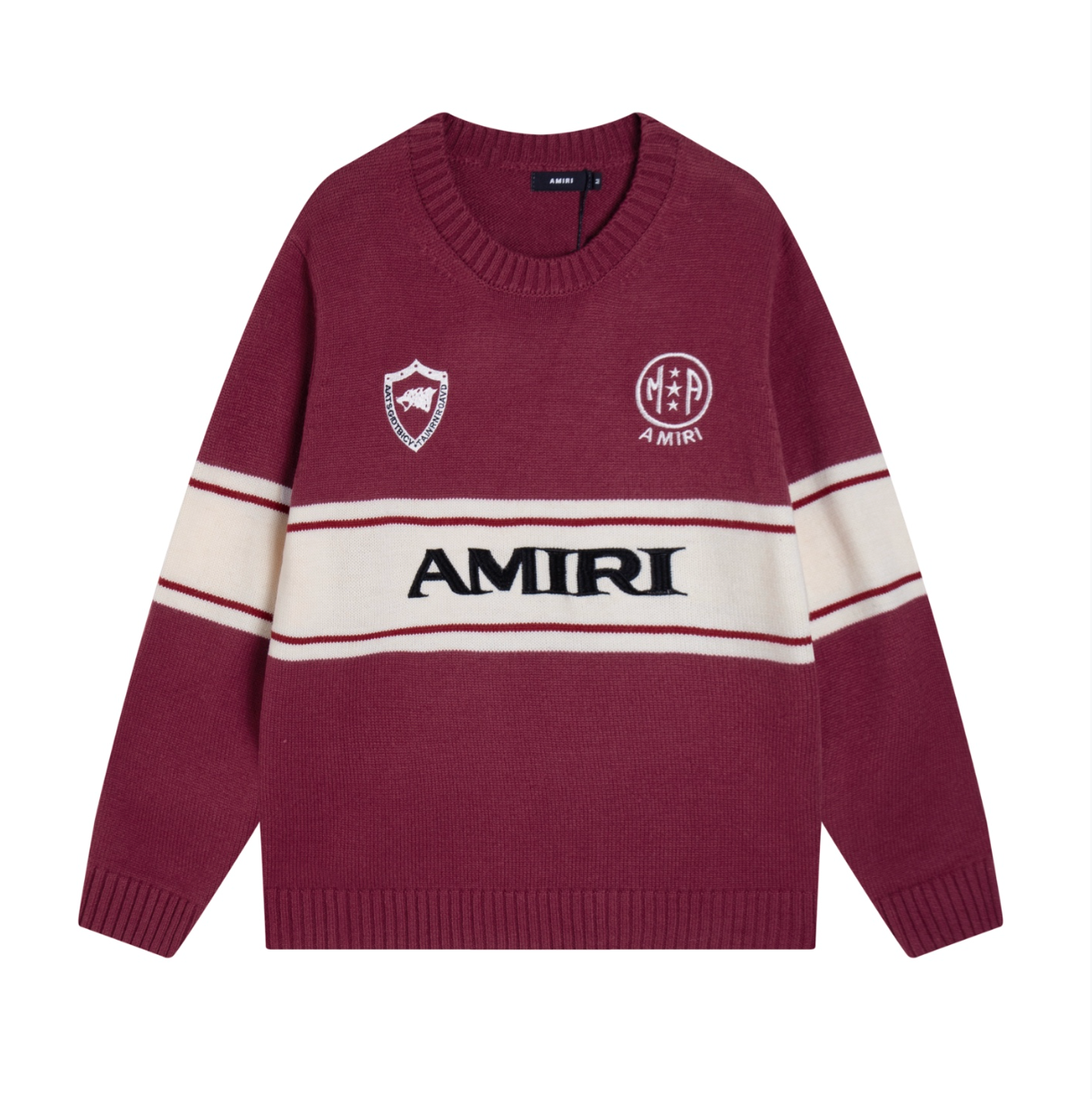 AMIRI LOGO JACQUARD KNIT SWEATER – MULTIPLE DESIGNS – 1:1 HIGH END