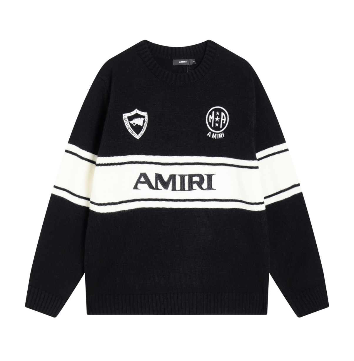 AMIRI LOGO JACQUARD KNIT SWEATER – MULTIPLE DESIGNS – 1:1 HIGH END