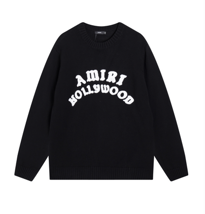 AMIRI LOGO JACQUARD KNIT SWEATER – MULTIPLE DESIGNS – 1:1 HIGH END