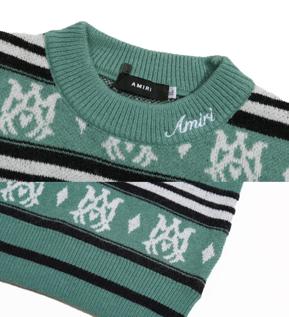 AMIRI LOGO JACQUARD KNIT SWEATER – MULTIPLE DESIGNS – 1:1 HIGH END