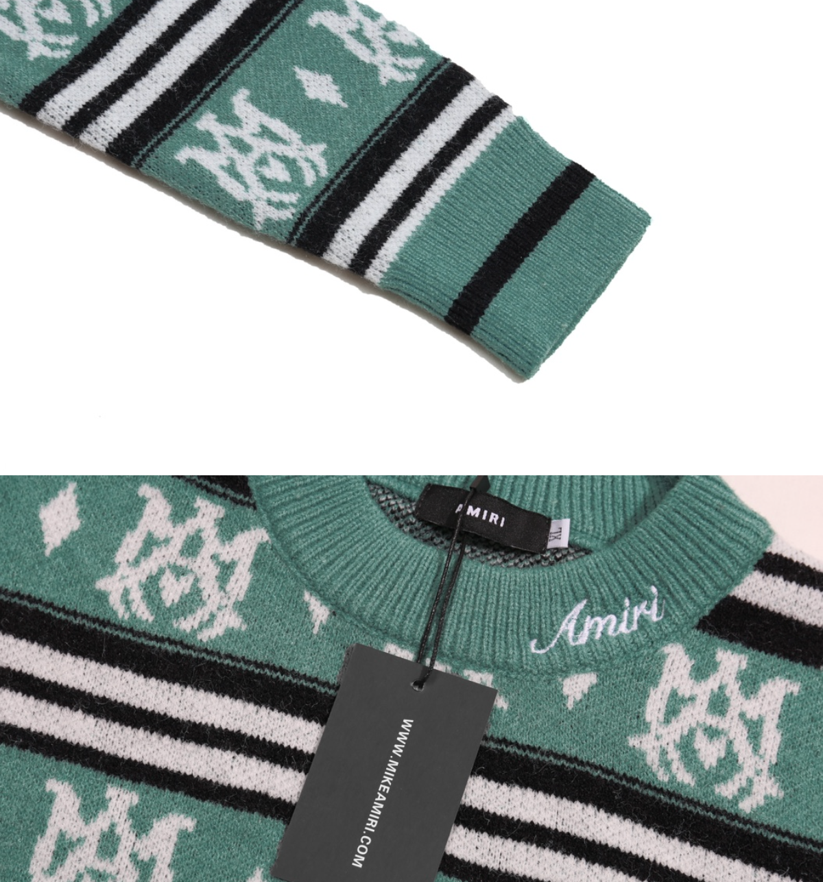 AMIRI LOGO JACQUARD KNIT SWEATER – MULTIPLE DESIGNS – 1:1 HIGH END