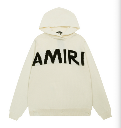 AMIRI LOGO HOODIE KNIT SWEATER – MULTIPLE DESIGNS– 1:1 HIGH END