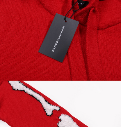 AMIRI LOGO HOODIE KNIT SWEATER – MULTIPLE DESIGNS– 1:1 HIGH END