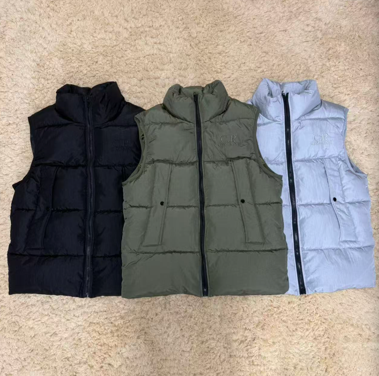 C.P. COMPANY PADDED LOGO VEST – MULTIPLE COLORS – PREMIUM QUALITY