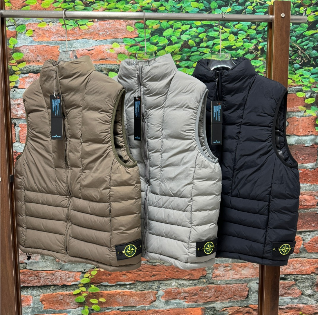 STONE ISLAND LIGHT DOWN PUFFER VEST– 1:1 HIGH END