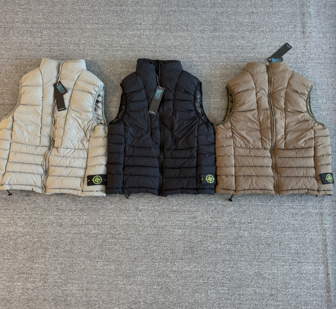STONE ISLAND LIGHT DOWN PUFFER VEST– 1:1 HIGH END
