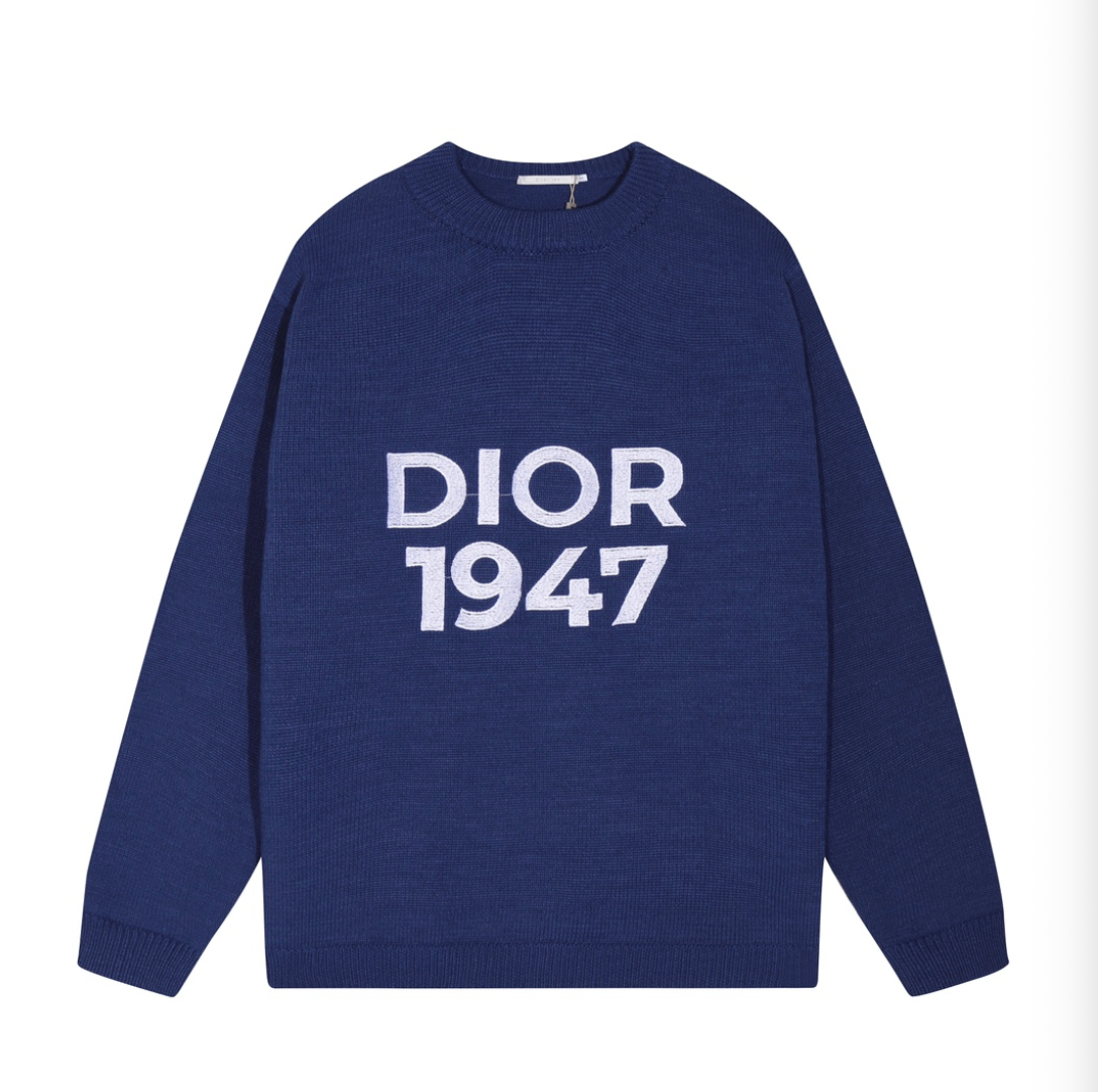 DIOR LOGO KNIT SWEATER– HIGH END