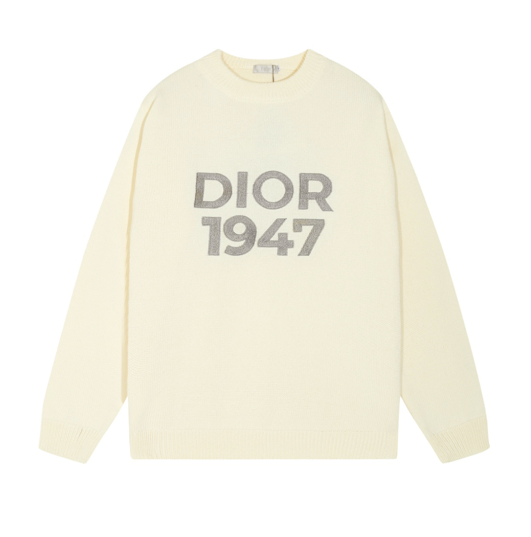 DIOR LOGO KNIT SWEATER– HIGH END