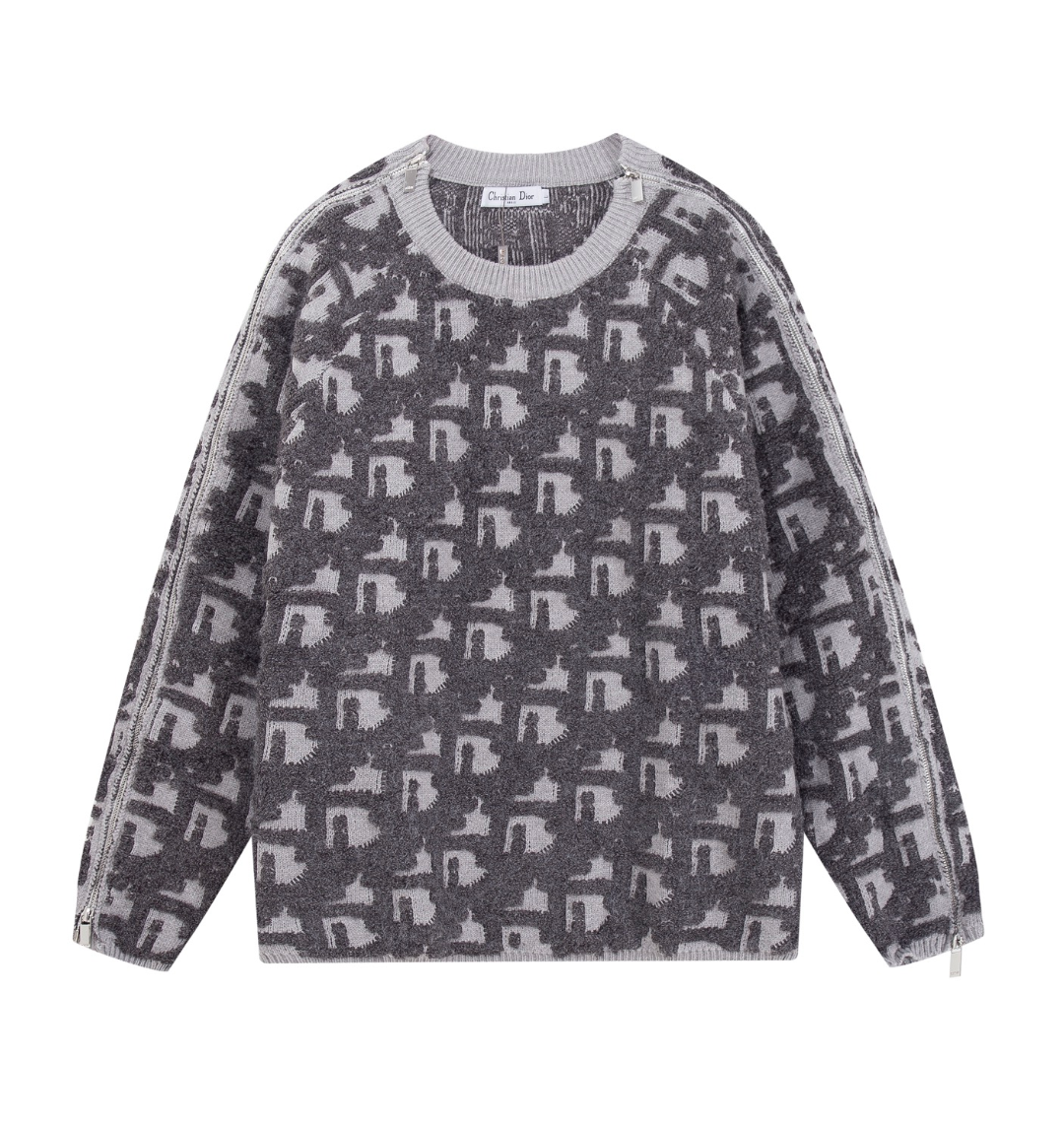 DIOR LOGO KNIT SWEATER– HIGH END
