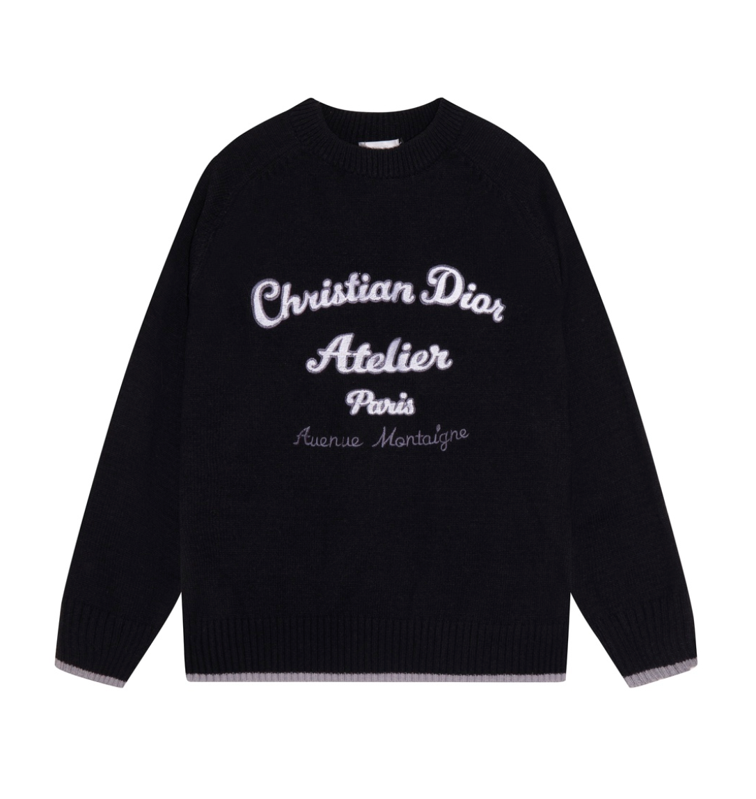 DIOR LOGO KNIT SWEATER– HIGH END
