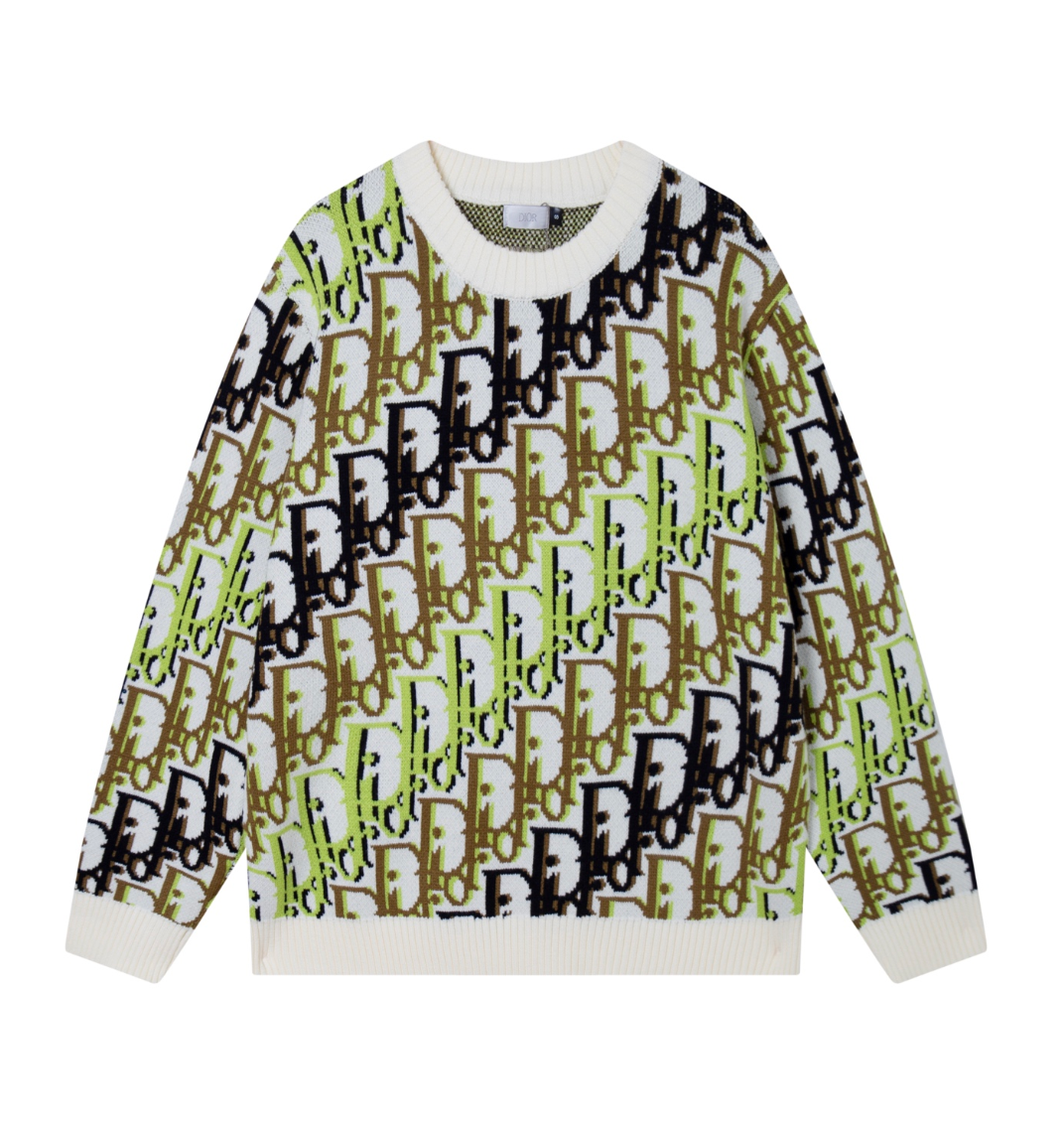 DIOR LOGO KNIT SWEATER– HIGH END