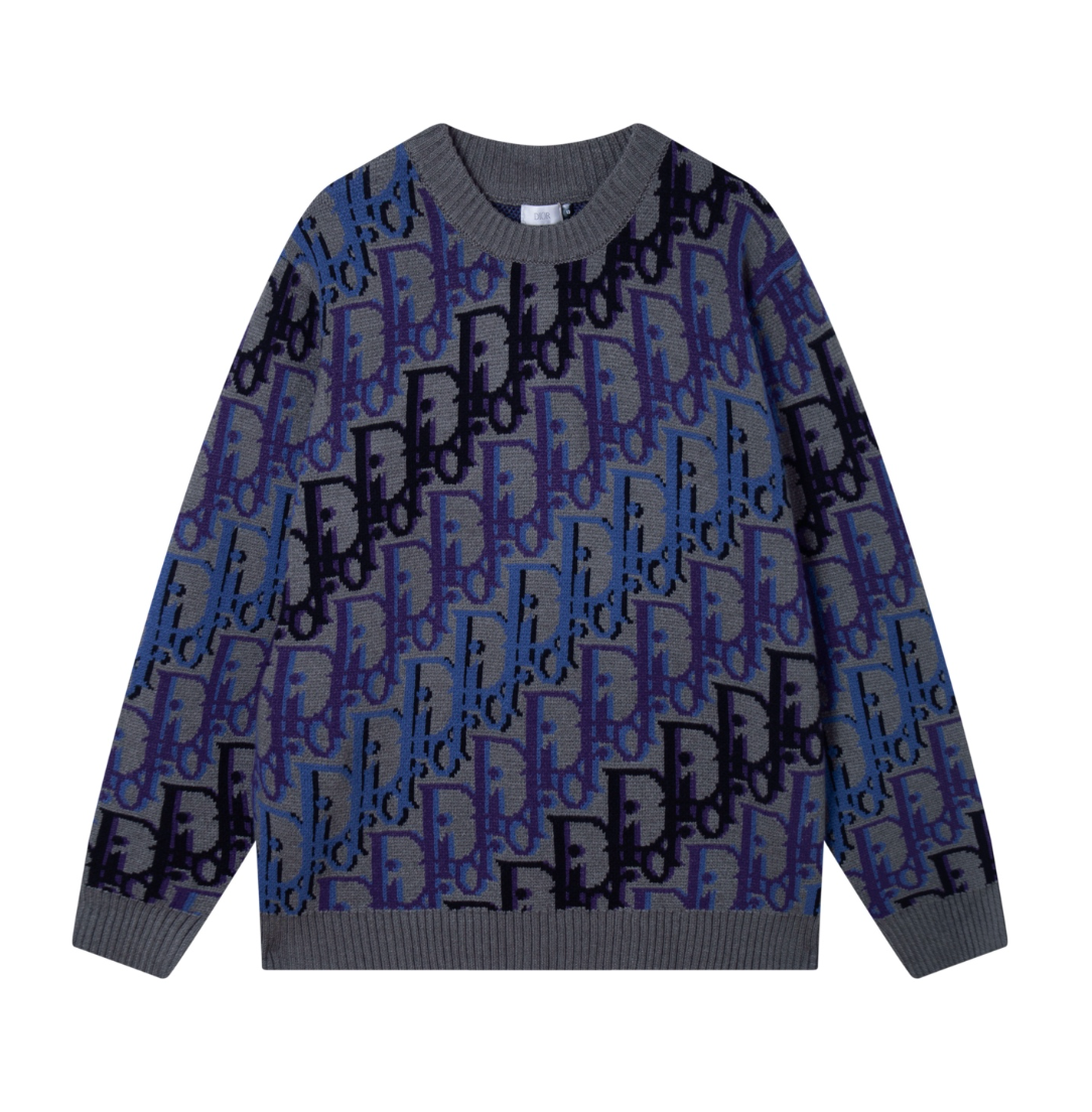 DIOR LOGO KNIT SWEATER– HIGH END