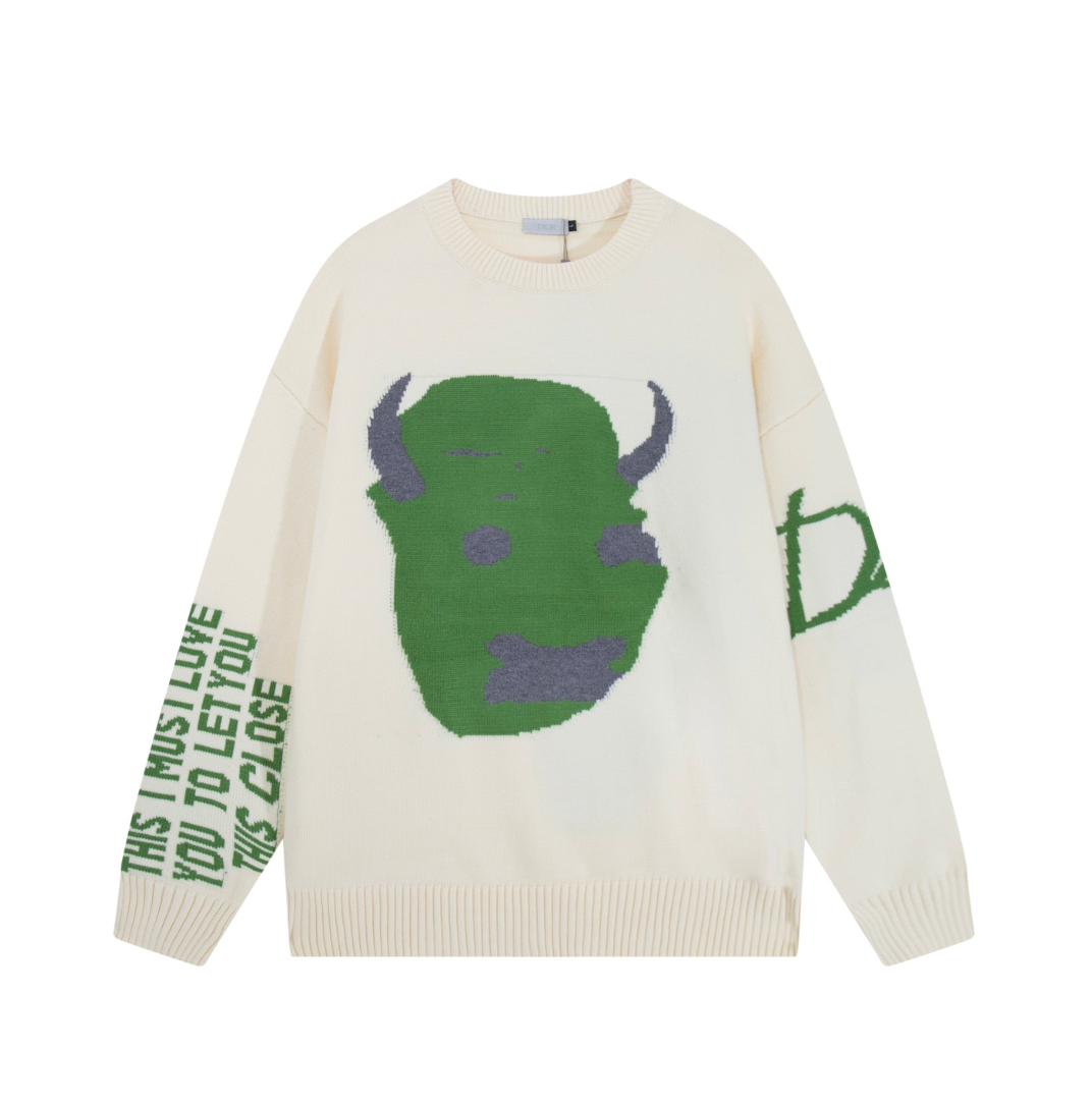 DIOR LOGO KNIT SWEATER– HIGH END