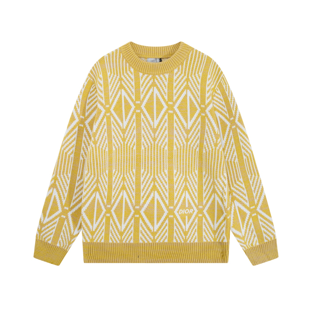 DIOR LOGO KNIT SWEATER– HIGH END