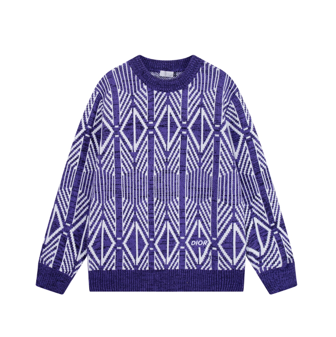 DIOR LOGO KNIT SWEATER– HIGH END