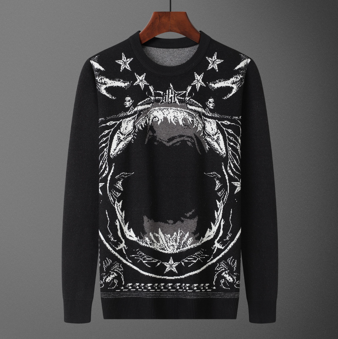 GIVENCHY COLOR BLOCK LOGO KNIT SWEATER – 1:1 HIGH END