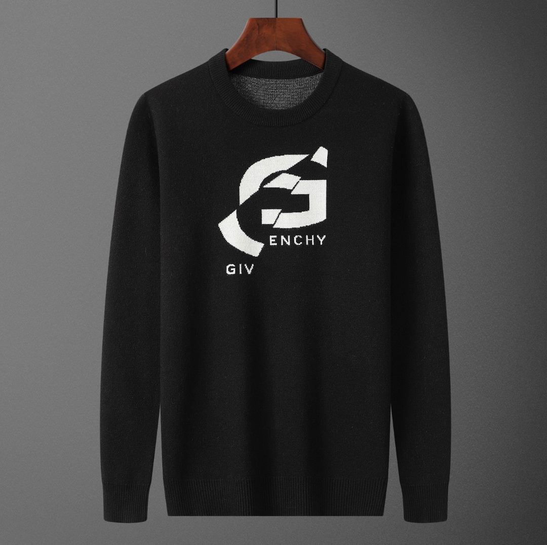 GIVENCHY COLOR BLOCK LOGO KNIT SWEATER – 1:1 HIGH END