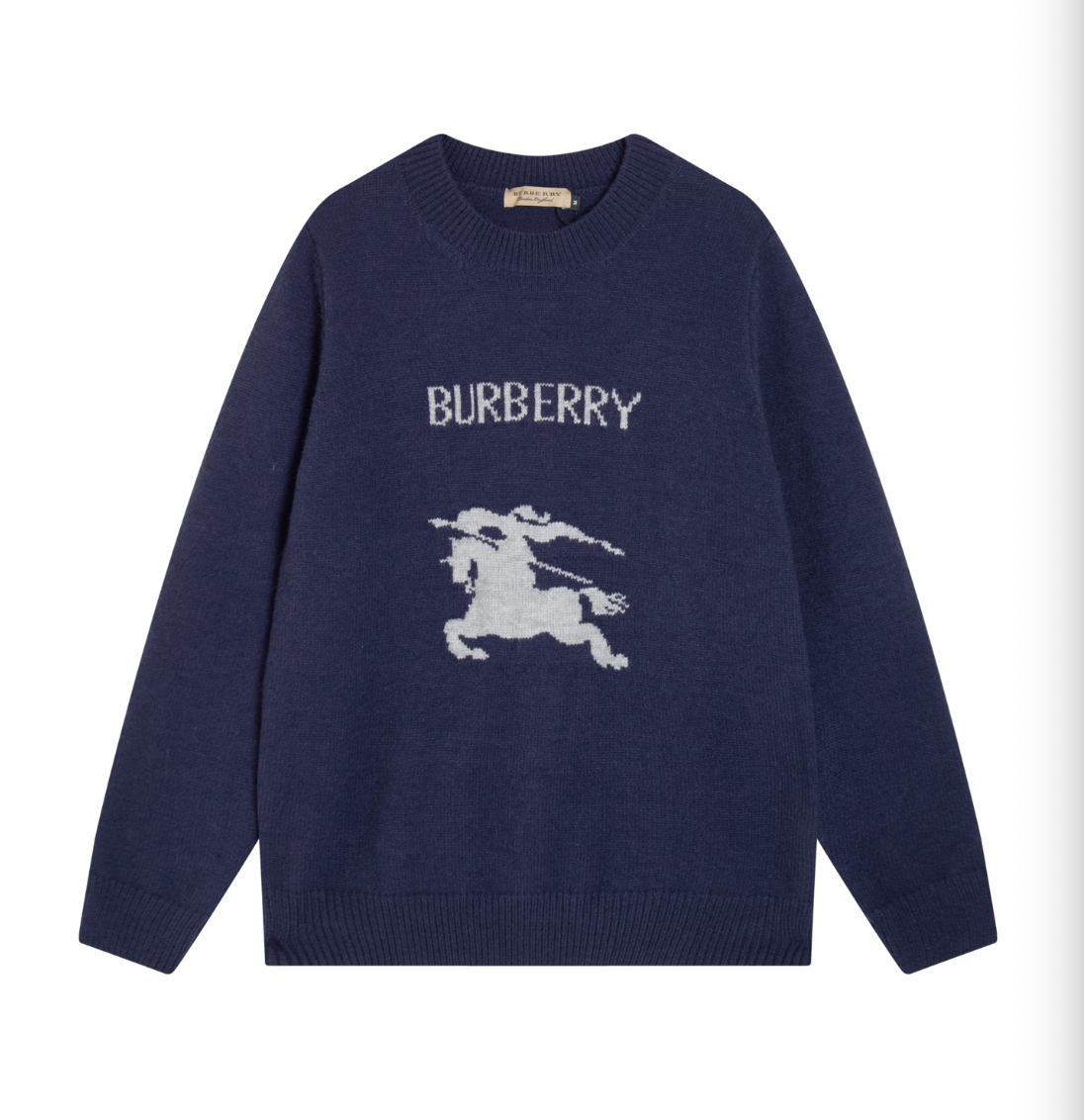 BURBERRY EQUESTRIAN KNIGHT LOGO KNIT SWEATER – 1:1 HIGH END