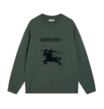 BURBERRY EQUESTRIAN KNIGHT LOGO KNIT SWEATER – 1:1 HIGH END