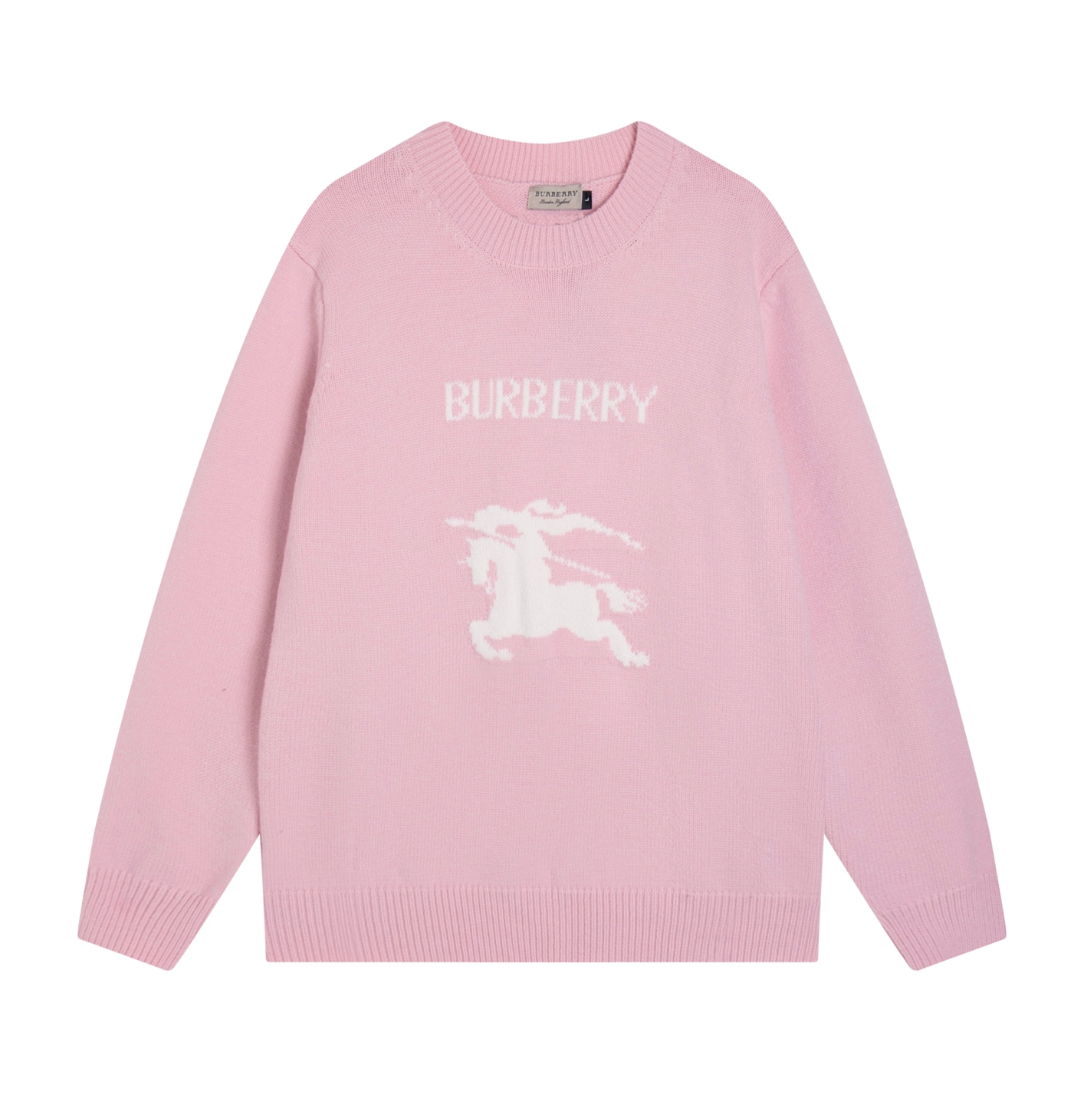 BURBERRY EQUESTRIAN KNIGHT LOGO KNIT SWEATER – 1:1 HIGH END