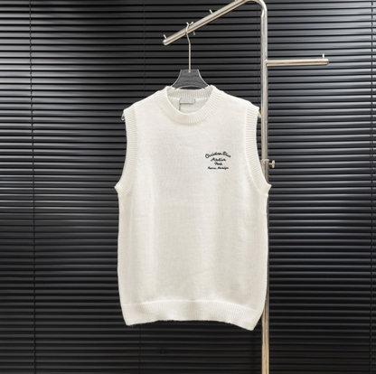 DIOR-STYLE KNIT SWEATER VEST – 2 COLORS– 1:1 HIGH END