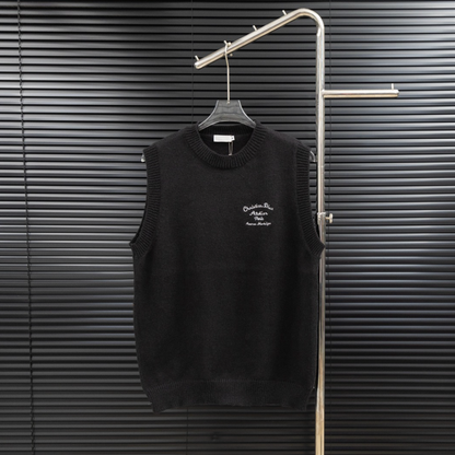 DIOR-STYLE KNIT SWEATER VEST – 2 COLORS– 1:1 HIGH END