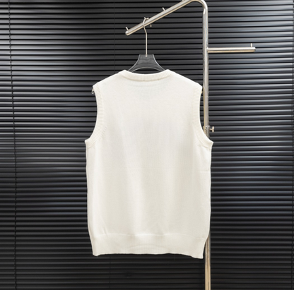 MAISON MARGIELA MM6 NUMERIC V-NECK KNIT SWEATER VEST – 1:1 HIGH END