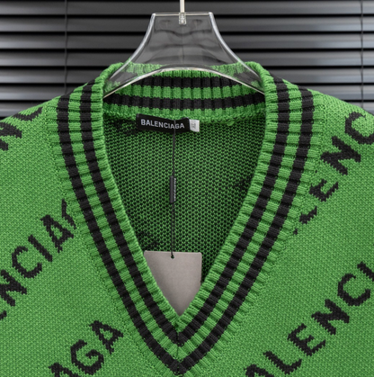 BALENCIAGA V-NECK KNITTED WOOL VEST – 1:1 HIGH END
