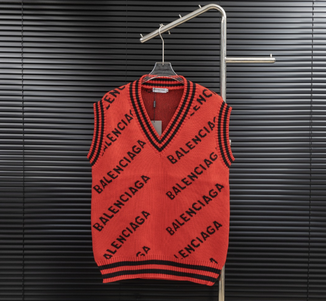 BALENCIAGA V-NECK KNITTED WOOL VEST – 1:1 HIGH END