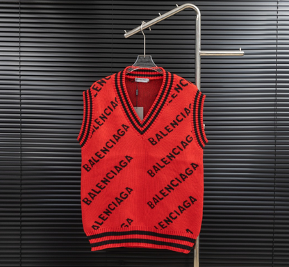 BALENCIAGA V-NECK KNITTED WOOL VEST – 1:1 HIGH END