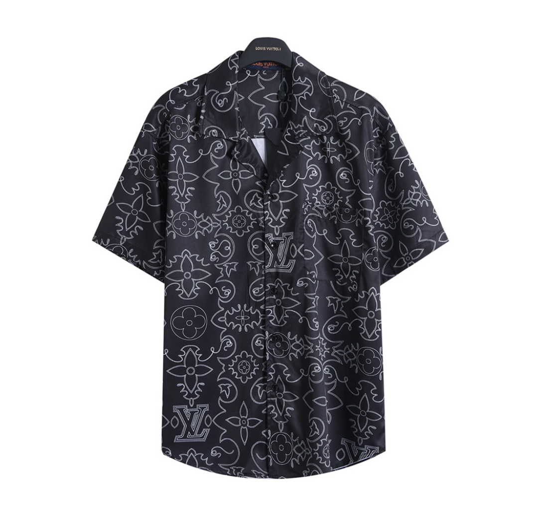 LOUIS VUITTON ARABESQUE SILK SHIRT & SHORTS SET – 1:1 HIGH END