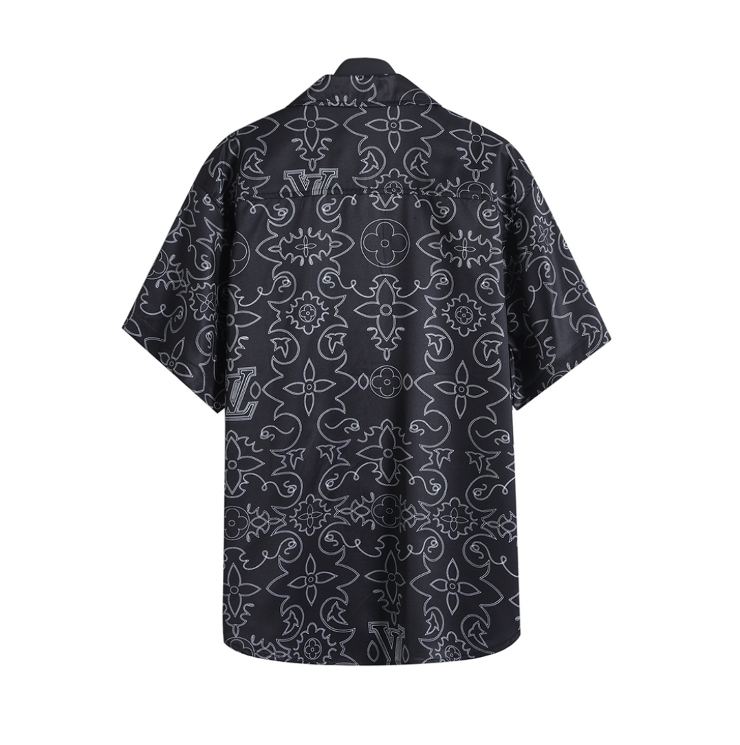 LOUIS VUITTON ARABESQUE SILK SHIRT & SHORTS SET – 1:1 HIGH END