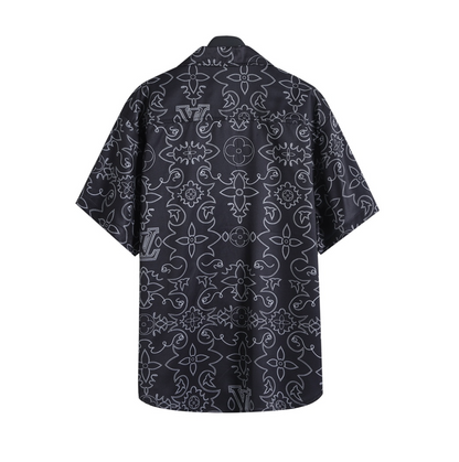 LOUIS VUITTON ARABESQUE SILK SHIRT & SHORTS SET – 1:1 HIGH END
