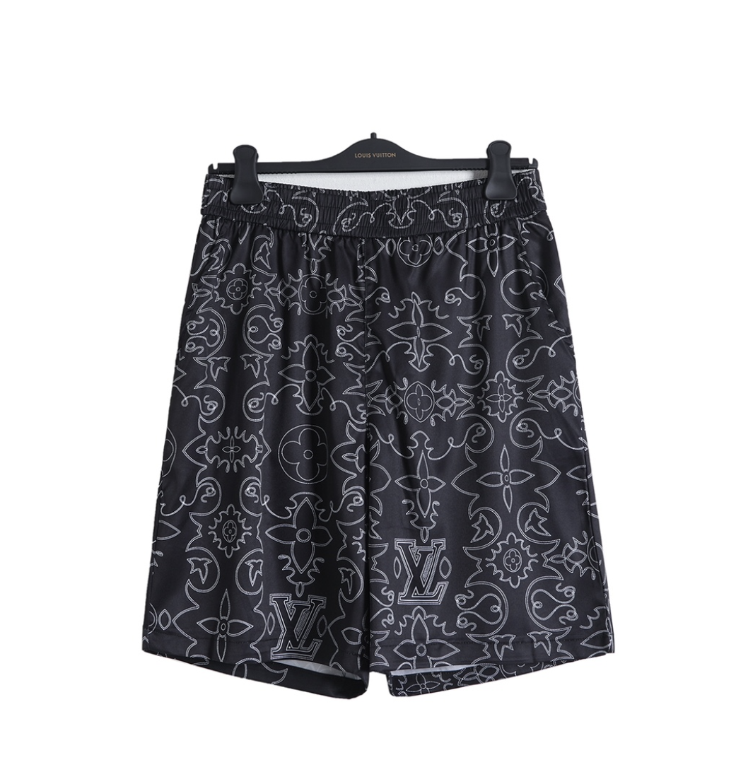 LOUIS VUITTON ARABESQUE SILK SHIRT & SHORTS SET – 1:1 HIGH END
