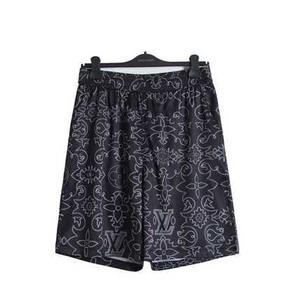 LOUIS VUITTON ARABESQUE SILK SHIRT & SHORTS SET – 1:1 HIGH END