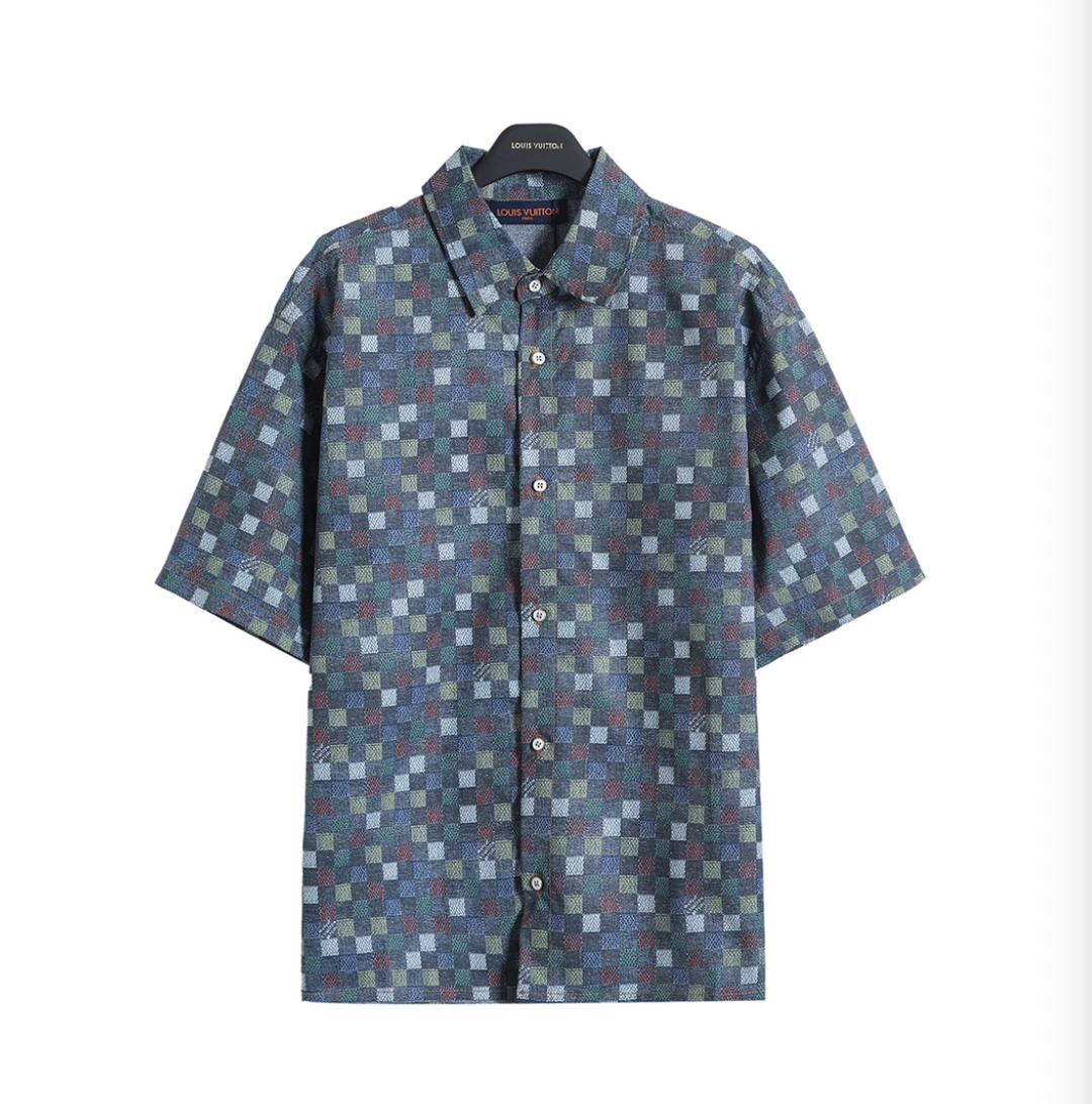 LOUIS VUITTON SKETCH CITY PRINT SILK SHIRT & SHORTS SET – 1:1 HIGH END