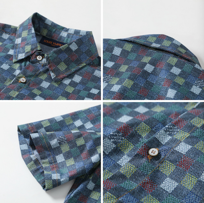 LOUIS VUITTON SKETCH CITY PRINT SILK SHIRT & SHORTS SET – 1:1 HIGH END