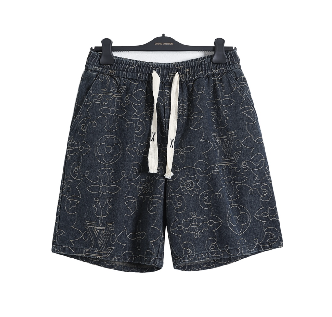 LOUIS VUITTON SKETCH CITY PRINT SILK SHIRT & SHORTS SET – 1:1 HIGH END