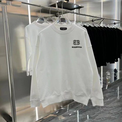 BALENCIAGA BACK FLIP LOGO CREWNECK SWEATSHIRT – INDIVIDUAL PIECE – 1:1 HIGH END