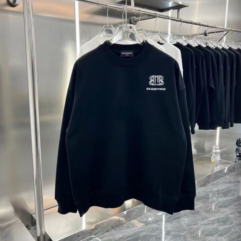 BALENCIAGA BACK FLIP LOGO CREWNECK SWEATSHIRT – INDIVIDUAL PIECE – 1:1 HIGH END