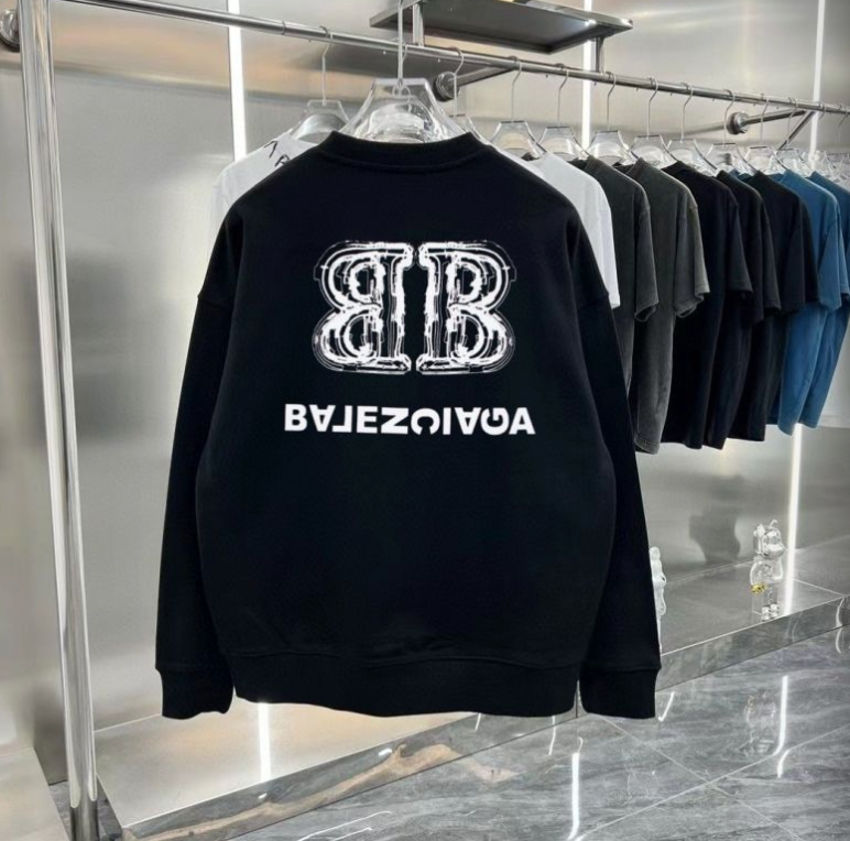 BALENCIAGA BACK FLIP LOGO CREWNECK SWEATSHIRT – INDIVIDUAL PIECE – 1:1 HIGH END