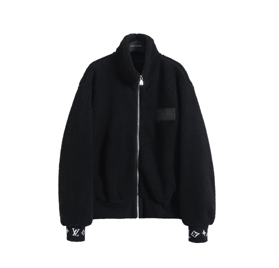 LOUIS VUITTON 25FW MONOGRAM CUFFS FLEECE JACKET – INDIVIDUAL PIECE – 1:1 HIGH END