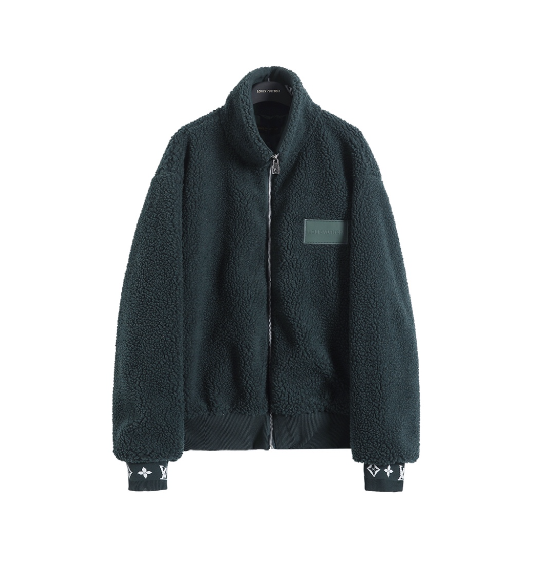 LOUIS VUITTON 25FW MONOGRAM CUFFS FLEECE JACKET – INDIVIDUAL PIECE – 1:1 HIGH END